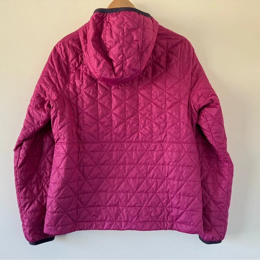 LLBean NWT Pink Hooded Insulated Half Zip Katahdin Pullover size xs - Picture 5 of 9